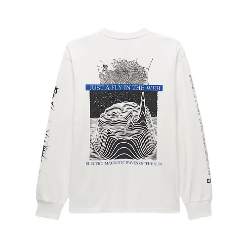 Vans T Shirts Men's White Crew Neck Moderate Straight Fit