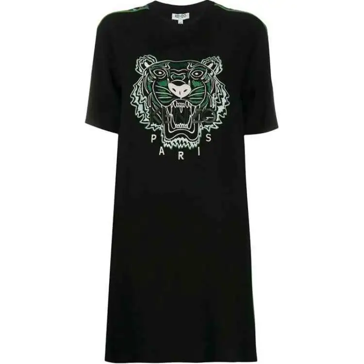 KENZO Pre Owned Tiger graphic Short sleeves Mini Dress