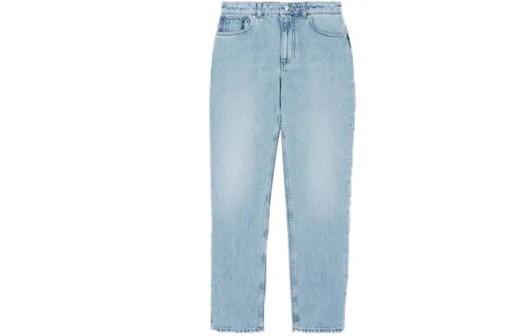 Burberry Pocket Detail Straight Leg Jeans Blue