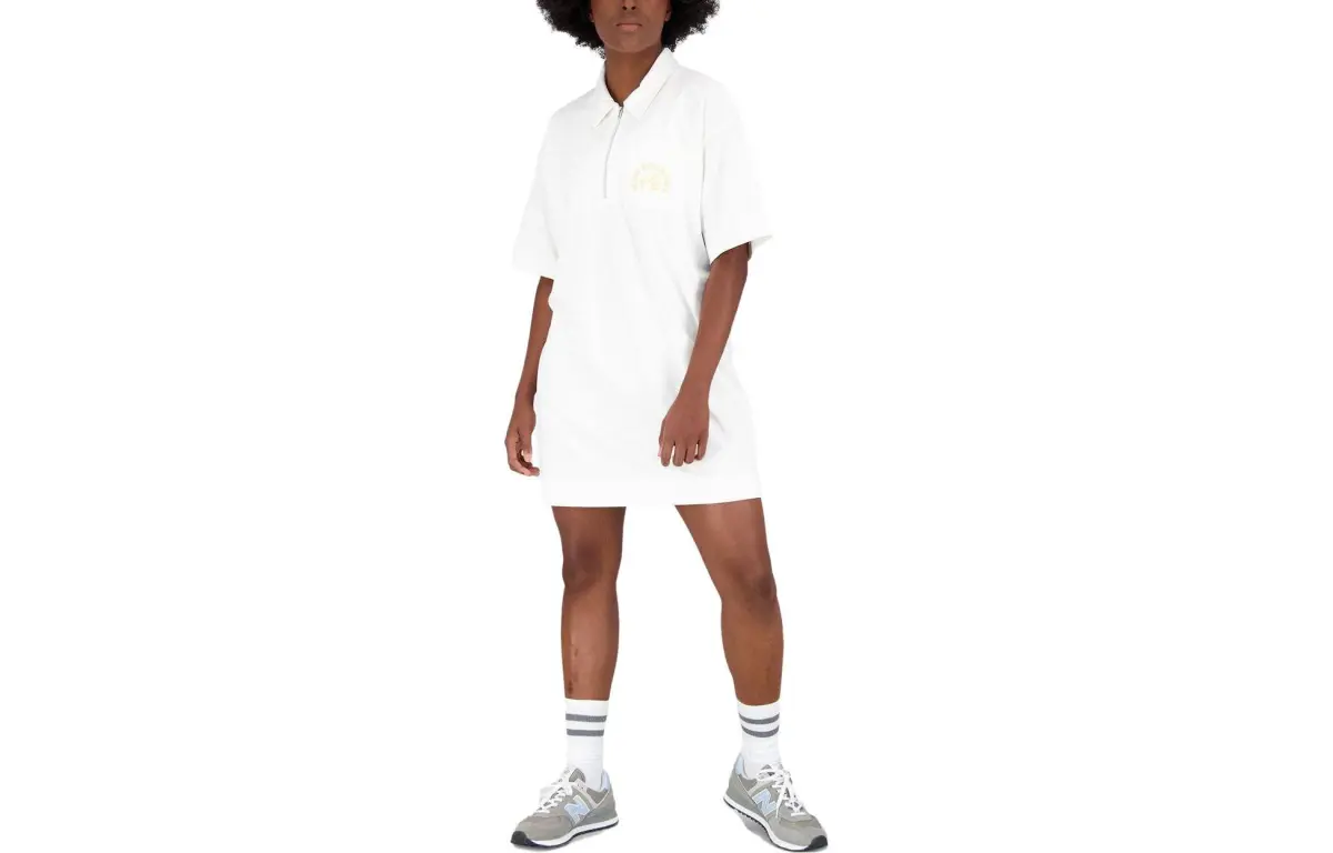 New Balance Short Sleeved Dress Women's White