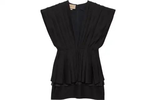 GUCCI Sleeveless Pleated Mini Dress