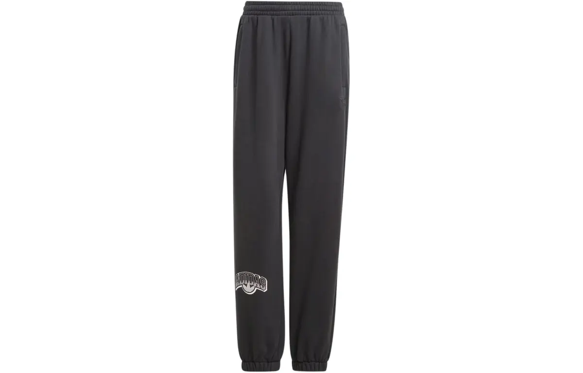 Adidas Originals Loose Fit Sweat Pants Knitted Sweatpants Women's Black