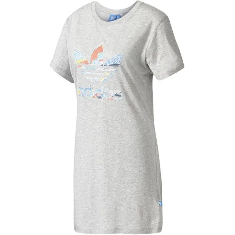 Adidas Originals Short Sleeved Dress Women's Gray