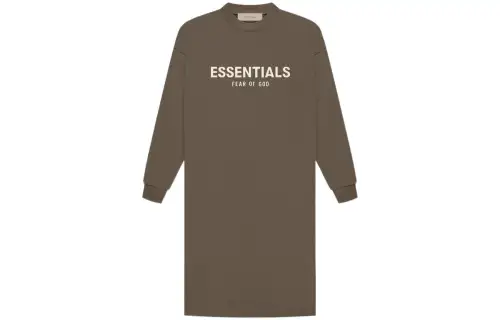 Fear Of God Essentials Women's L/S Tee Dress Wood