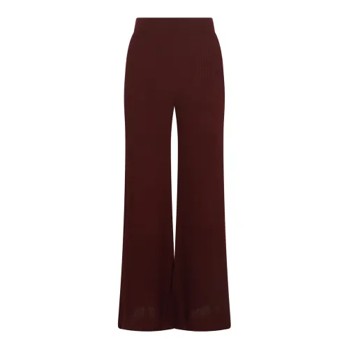 Loro Piana Camino Ribbed Flared Trousers