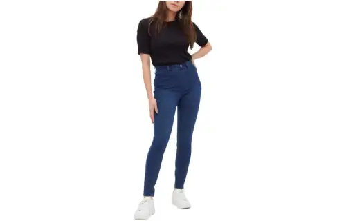 UNIQLO Jeans Women's Sea Blue Moderate Slim Fit Pants