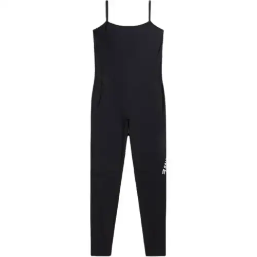 Balenciaga Logo Printed Spaghetti Strap Jumpsuit