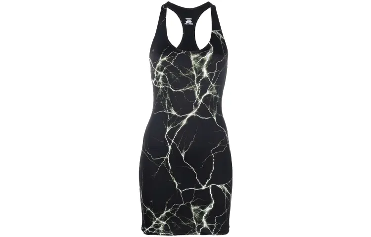 Vetements Sleeveless Dresses Women's Black Crew Neck