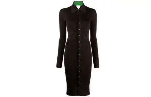Bottega Veneta FW21 Long Sleeved Dress Women's