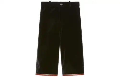 GUCCI Velvet Riding Shorts Black