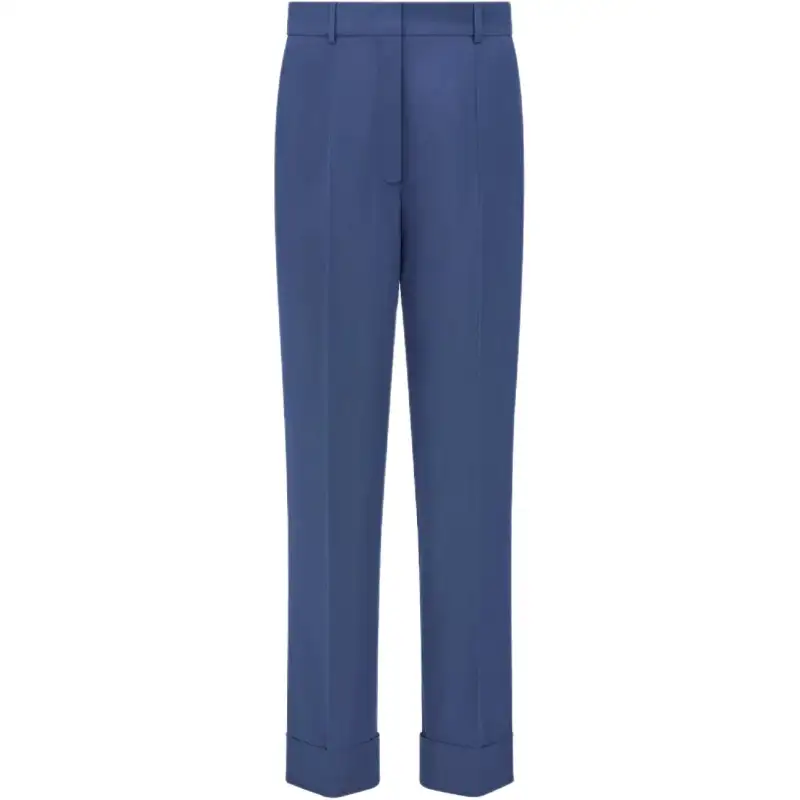 DIOR Casual Pants Women's Blue Moderate Straight Fit Pants