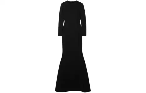 Balenciaga Long Sleeved Dress, Regular Fit Women's Black