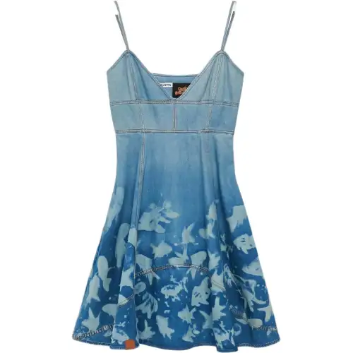 LOEWE Slip Dresses Women's Blue Moderate Short