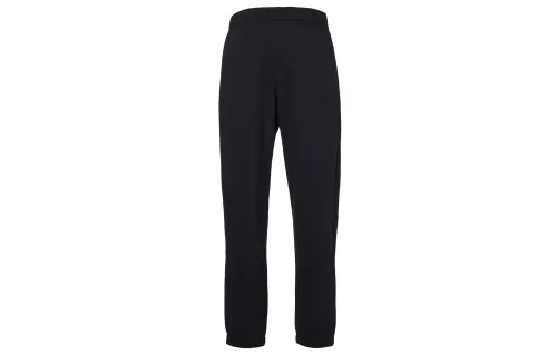 UNIQLO Solid Color Thermal Fleece Lined Straight Fit Knitted Sweatpants Unisex Black