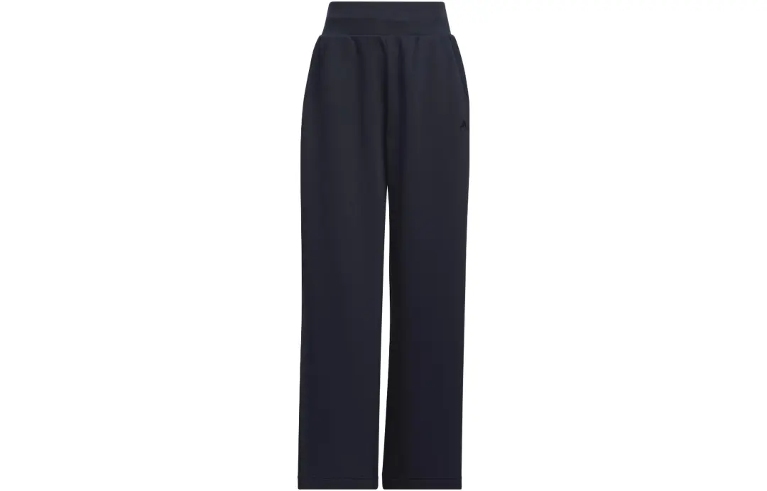 Adidas Knitted Sweatpants Women's Legend Ink Moderate Wide Leg Pants