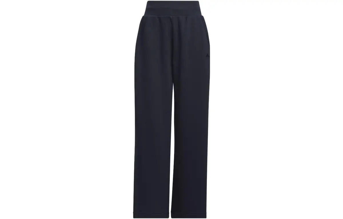 Adidas Knitted Sweatpants Women's Legend Ink Moderate Wide Leg Pants
