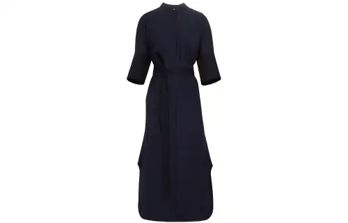 LOEWE Short Sleeved Dresses Women's Black Crew Neck Moderate