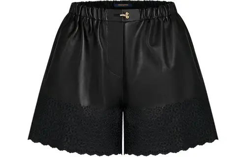 LOUIS VUITTON New Quarterly Products Of LV Casual Shorts Women's Black Moderate