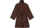Gucci Gg monogram silk dress