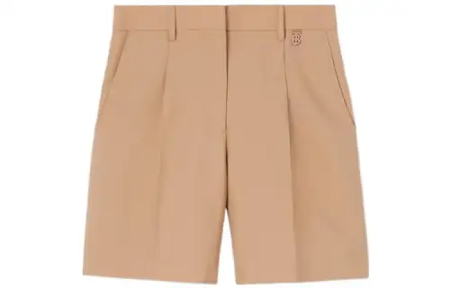 Burberry Logo Detailed Pleated Shorts
