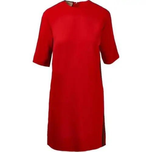 GUCCI Short Sleeved Dress Women's Red