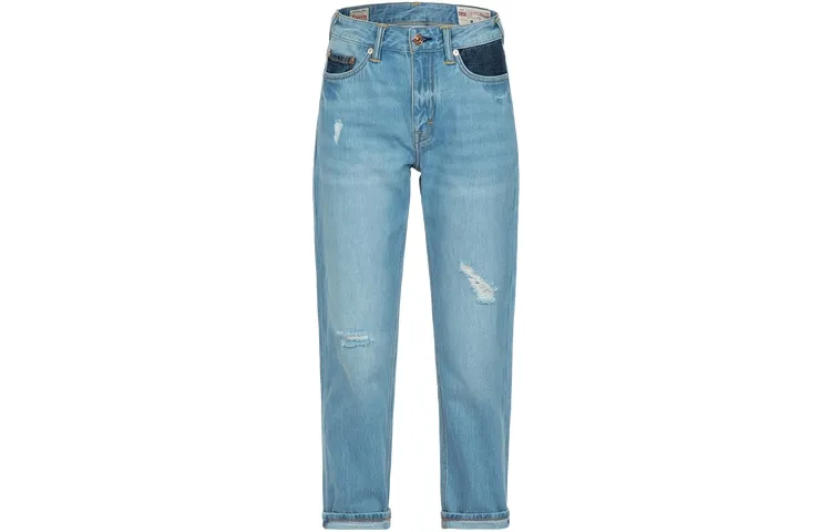 EVISU Jeans Women's Denim Blue Moderate Slim Fit Pants