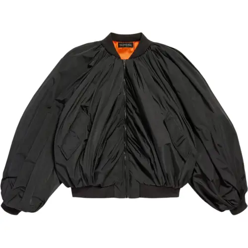 Balenciaga draped bomber jacket