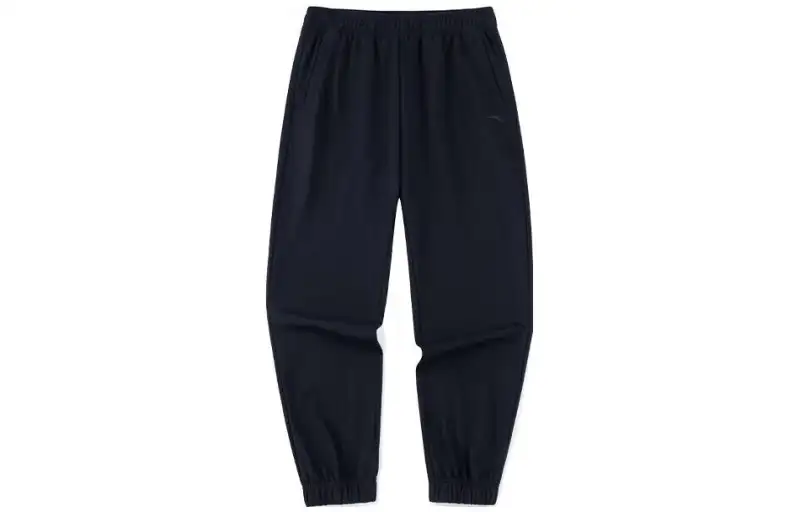 ANTA Variety Training Collection Knitted Sweatpants Women's Black Moderate Cuffed Pants