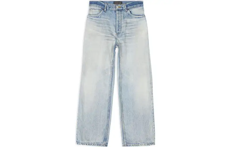 Balenciaga Women's Ankle Cut Japanese Authentic Denim Jeans Light Blue