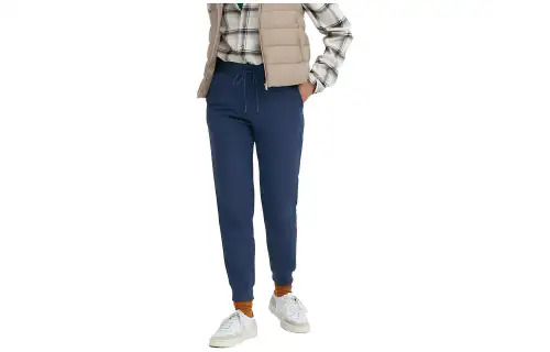 UNIQLO Knitted Sweatpants Women's Dark Blue Moderate Sweatpants