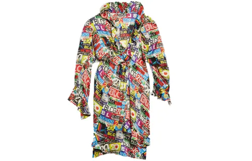 Balenciaga Long Sleeved Dress Women's Multicolor