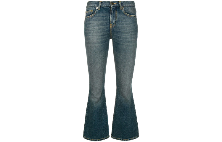 SAINT LAURENT Flared Jeans Women's Blue