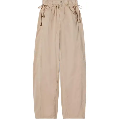 GUCCI Cotton Twill Pants With Tie Sides