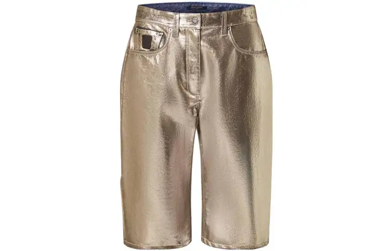 LOUIS VUITTON SS23 Casual Shorts Women's Gold