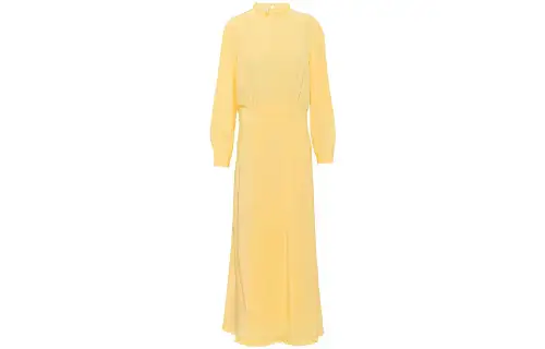 Miu Miu gathered-detail long-sleeve dress