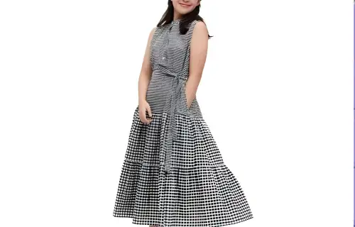 UNIQLO Sleeveless Dresses Women's Black Crew Neck Long