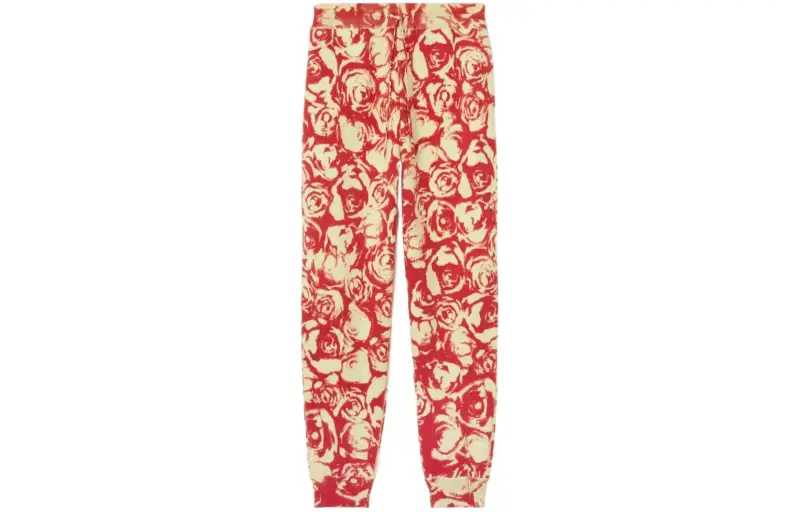 Burberry SS24 Knitted Sweatpants Women's Red