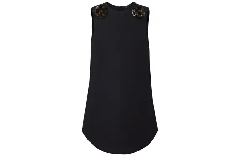 LOUIS VUITTON Oversized Braided Button Dress