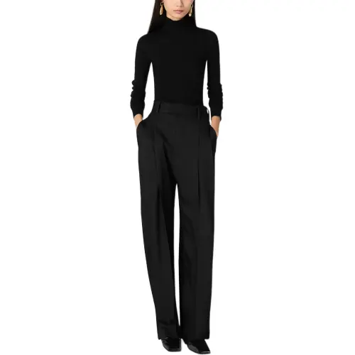 Bottega Veneta SS25 Casual Pants Women's Black