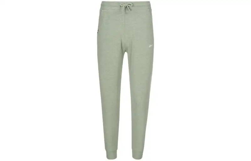 Reebok Knitted Sweatpants Women's Green Moderate Cuffed Pants