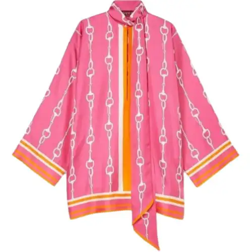 GUCCI Long Sleeved Dress Women's Pink