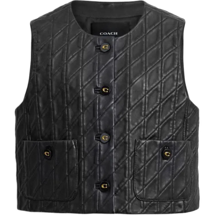 COACH SS25 Puffer Jacket Women's Black