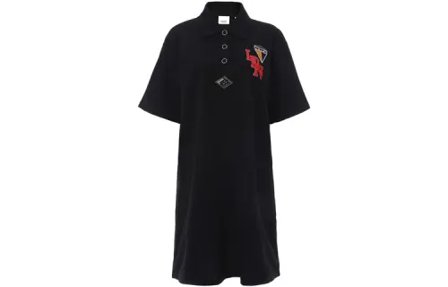 Burberry SS21 Short Sleeved Dress Women's Black