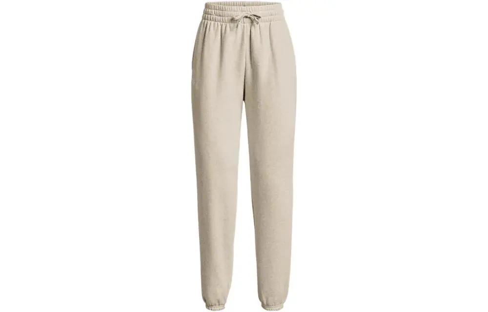 Under Armour Knitted Sweatpants Women's White Moderate Cuffed Pants