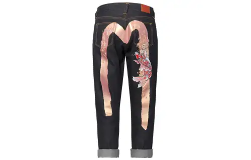 EVISU Straight Fit Pants Moderate Jeans All Women's Denim Blue