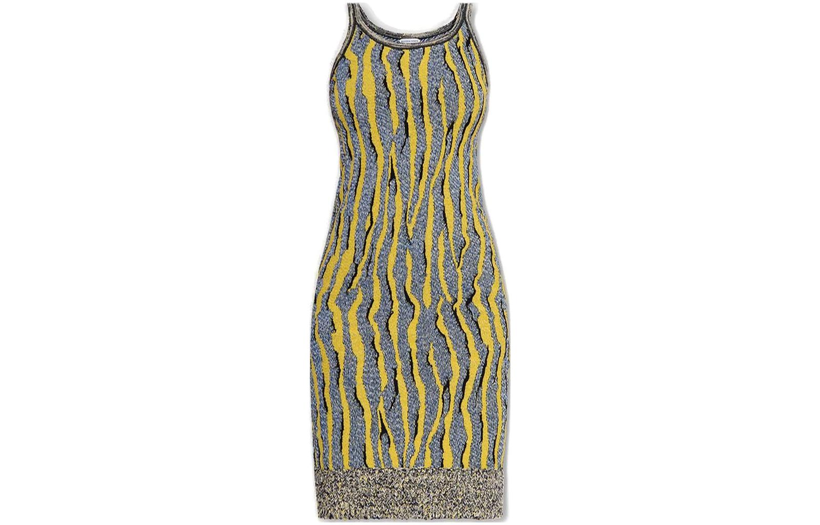 Bottega Veneta Graphic Patterned Slip Dress