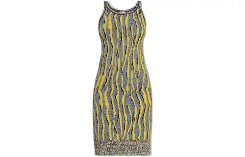 Bottega Veneta Graphic Patterned Slip Dress