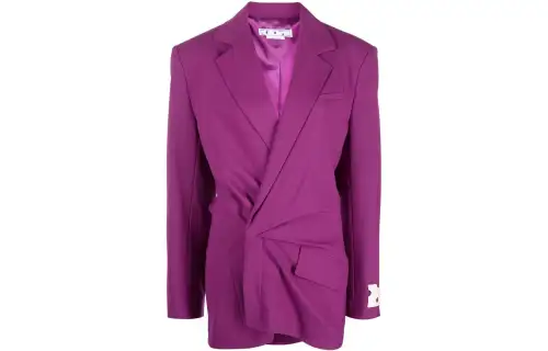 OFF-WHITE Twist Detailed Blazer Dress