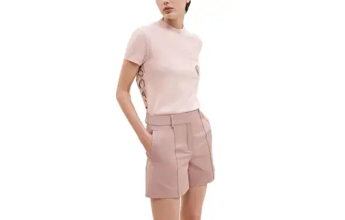 HERMES Casual Shorts Women's Pearlescent Rose Moderate