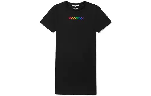 Vans Short Sleeved Dresses Women's Black Crew Neck